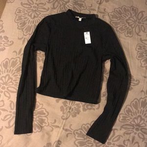Express One Eleven Long-sleeve Crop Top